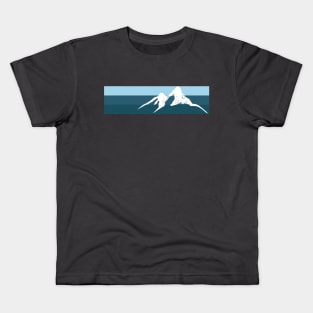 Mountain in Blue Kids T-Shirt